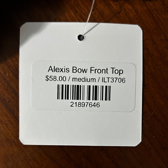 Alexis Bow Front Top - Picture 2 of 2
